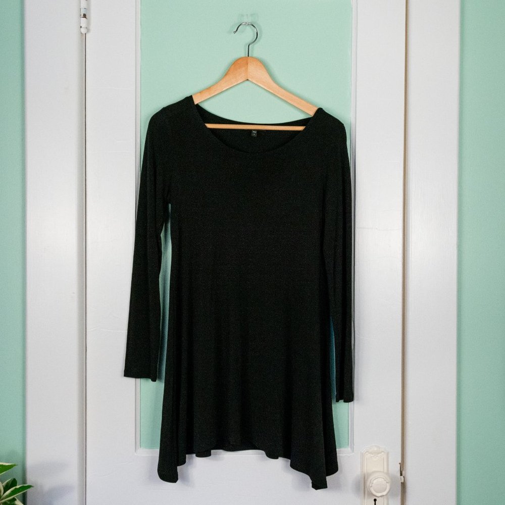 Eileen Fisher Silk Long Sleeve Tunic Top